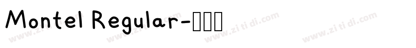 Montel Regular字体转换